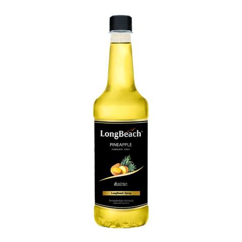 ลองบีชไซรัปสับปะรด ขนาด 740 มล. LongBeach Pineapple Syrup size 740 ml ...