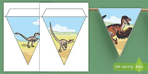 Velociraptor Printable Bunting Display | Twinkl