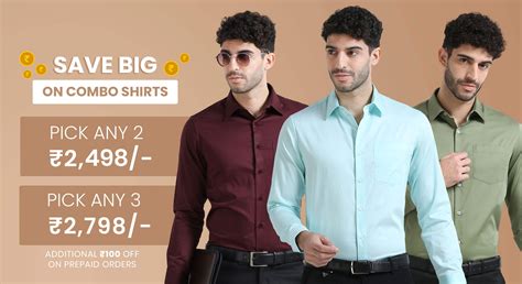 Buy Combo Shirts for Men Online | Formal Shirts Combo