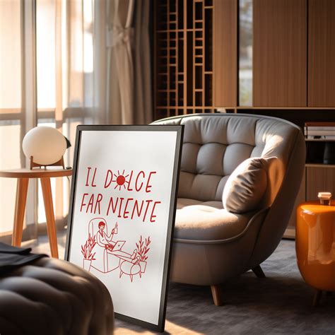 Il Dolce Far Niente Poster Printable Italian Quote Print Italy Art ...