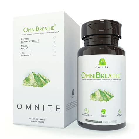 Omnite Omnibreathe Lung Health Supplement - Cleanse for Smokers,Turn ...
