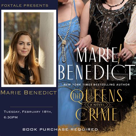 Marie Benedict, The Queens of Crime | FoxTale Book Shoppe