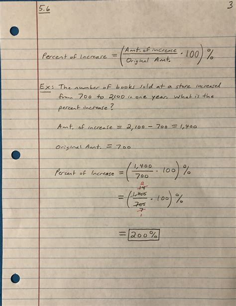 Professor Frank’s Math Blog: 5.6 Applications of Percent Notes