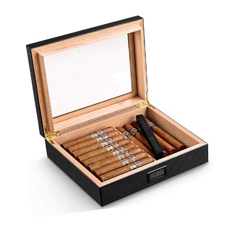 Buy LYKH Humidor Box Cedar Wood, Cigar Humidor Professional Cigar ...