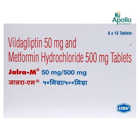 Jalra-M 50 mg/500 mg Tablet 15's Price, Uses, Side Effects, Composition ...