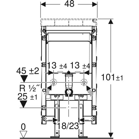 Geberit Monolith sanitary module for wall-hung WC, 101 cm, customer ...