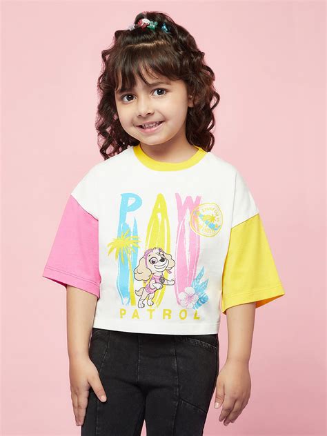 Girls White Paw Patrol Tshirt – Spunkies