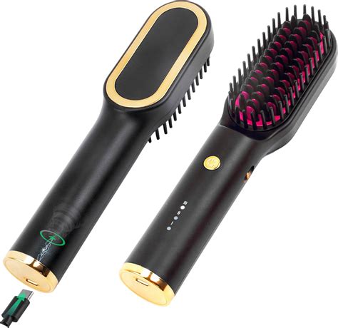 Amazon.com : vanso Portable Hair Straightener Brush,Cordless Hair ...