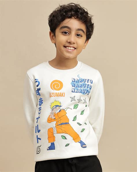 Naruto Printed Regular Fit Sweatshirt For Boys – Kidsville