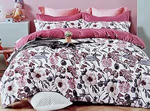 Shahi Concept 240 TC Soft Rich Cotton Fabric Solid Bedsheet with 2 ...