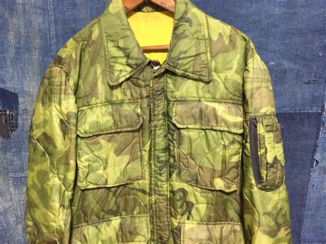1960-70s Liner Poncho Camouflage Jacket (US Military Field Jacket Style ...