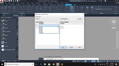 Using Dynamic Block Lookups in AutoCAD 的图像结果