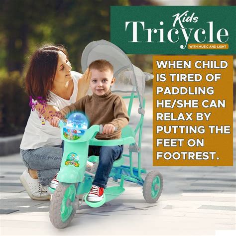 Dash Basket, & Safety Harness for Kids Tricycle, Capacity-20 kg |18-60 ...