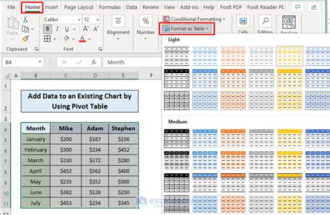 Add Data to Existing Chart Excel 的图像结果