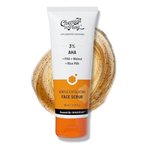 Chemist At Play Gentle Exfoliating Face Scrub | Tan Removal & Gentle ...