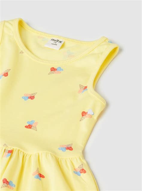 Buy Girls Printed Dress Online at just Rs. 299.0 - 1000015380206 | Max ...