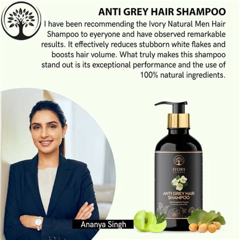 Buy Anti Grey Hair Shampoo for Men & Women - Ivory Natural