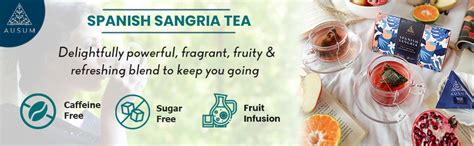 Ausum Tea - Spanish Sangria - Hibiscus Flower - with Apple, Orange ...