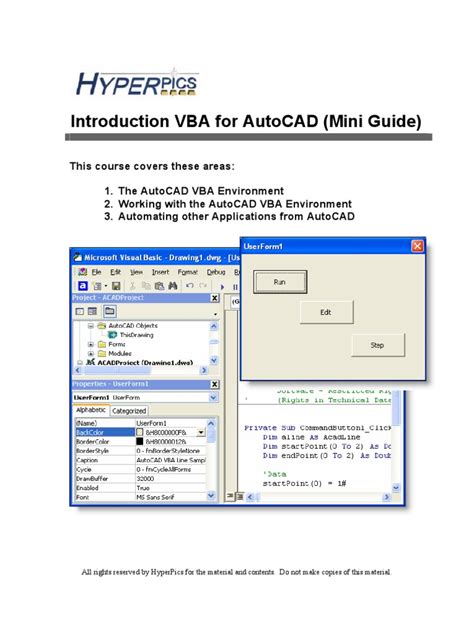 Image result for Introduction to Visual Basic for Applications for AutoCAD