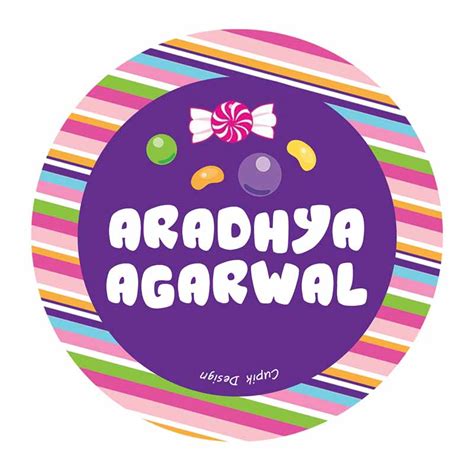 Candyland Waterproof Stickers (Round) – Cupik Design India