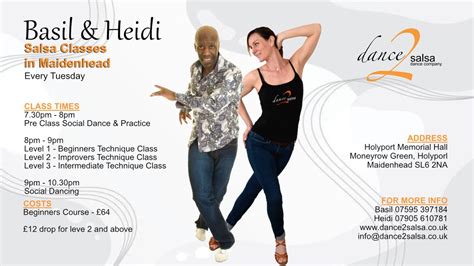 Salsa in Maidenhead - Every Tuesday - Holyport Memorial Hall, Holyport ...