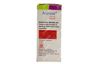 Azivent 100 MG Suspension: Uses, Side Effects, Price & Substitutes
