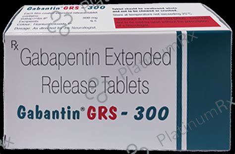 Gabantin GRS 300mg Tablet ER 10s | Uses,Price & Substitues