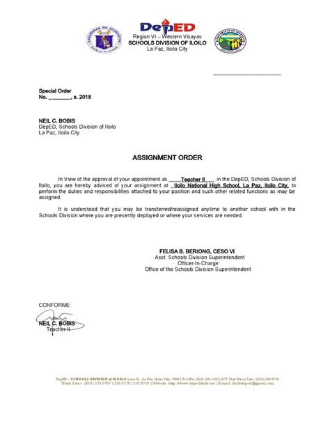 Image result for Assignment Order Sample