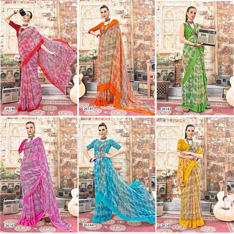 Babli Vol 21 Vallabhi Prints Georgette Sarees – Kavya Style Plus