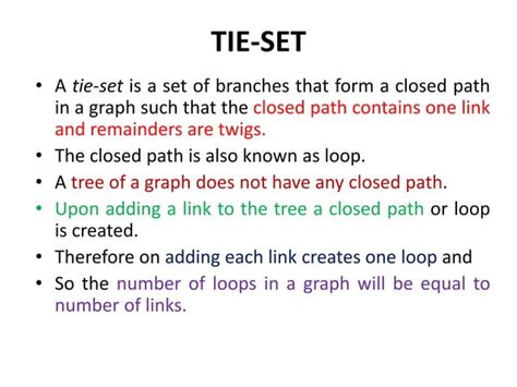Image result for Tie Set Matrix Example Rhombus