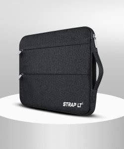 Straplt Black Messenger Bag 13-14 Inch Sleeve Bag Case for Laptop ...