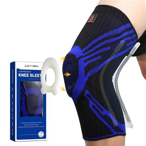 Amazon.com: UFITVELL Premium Compression Knee Sleeve with Stabilizers ...