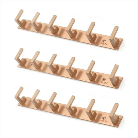 Rose Gold Door Back Hanger khuti Hooks Plate L Shape Aluminium – Gloxy