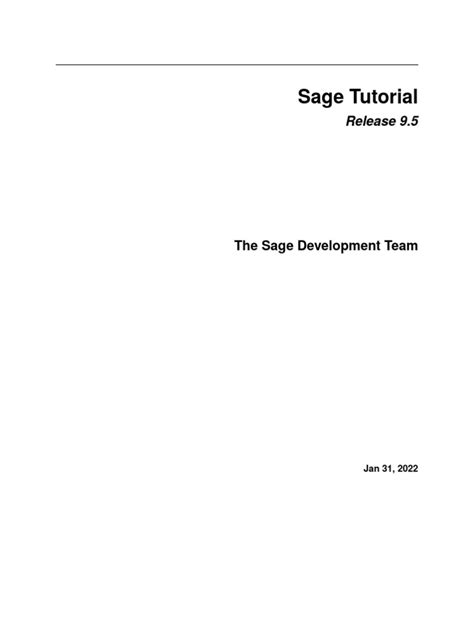 Sage Tutorial Journal 的图像结果