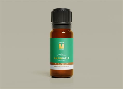 Amber Medicine Bottle Mockup | Free PSD Templates