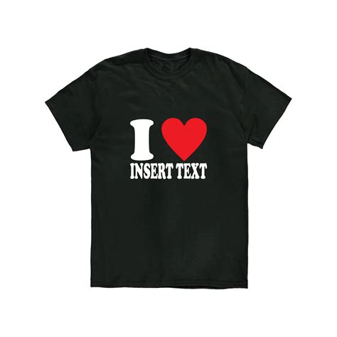 CUSTOMIZABLE TEXT I HEART T-SHIRT – STARGAZER!