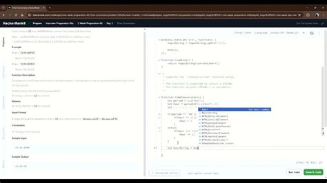 Time Conversion HackerRank Solution in JavaScript 的图像结果