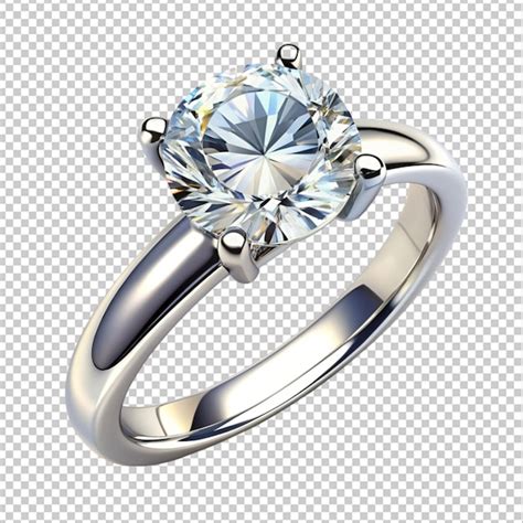 Diamond ring transparent background | Premium AI-generated PSD