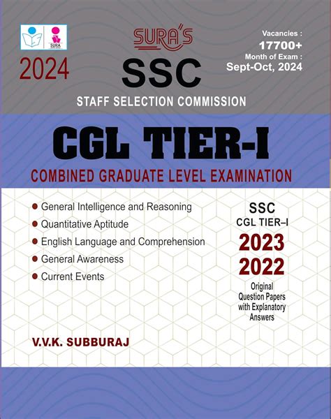 Buy SURA`S SSC CGL Tier-I Combined Graduate Level Exam Book Guide in ...