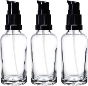 nsb herbals Clear Glass Bottle + Lotion Pump for Essential Oil, DIY ...