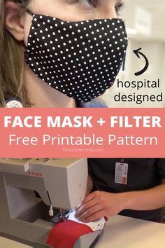 Olson Extra Large Mask Printable Pattern 的图像结果