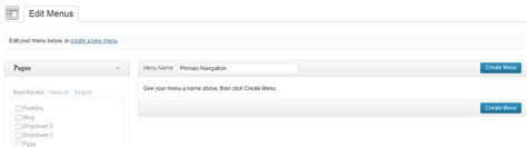 Create Menu 的图像结果