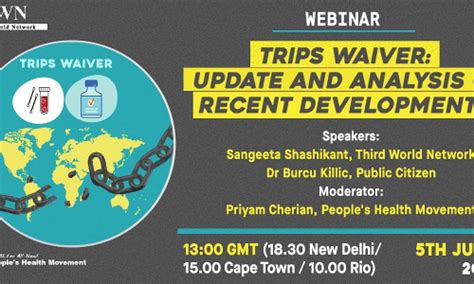 Read all Latest Updates on and about TRIPS Waiver