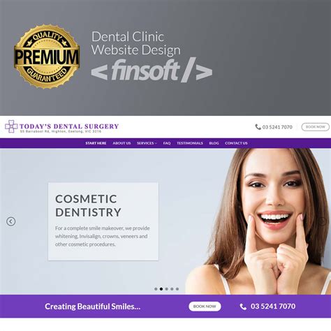 Dental Website Design for Today's Dental Surgery Australia - Finsoft IT ...