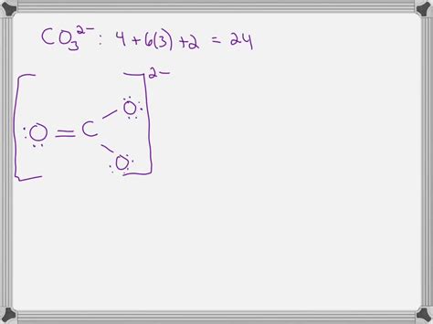 SOLVED: 'a) Draw the Lewis structure of the carbonate ion. COs ...
