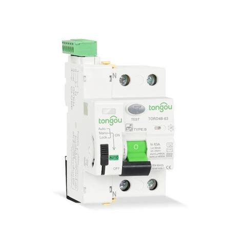 Earth Leakage 230V/400V 2P 63A 30mA DC RCCB RCD India | Ubuy