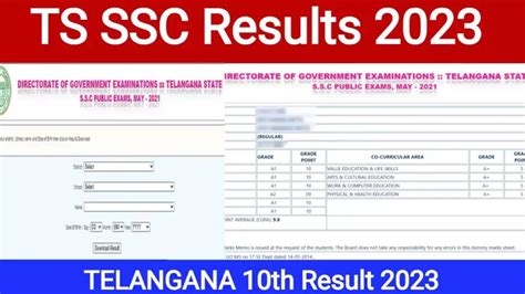 Bse.telangana.gov.in, TS Telangana SSC 10th Results 2023 Manabadi Link ...