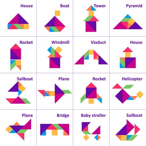 Image result for Tangram Puzzles Design