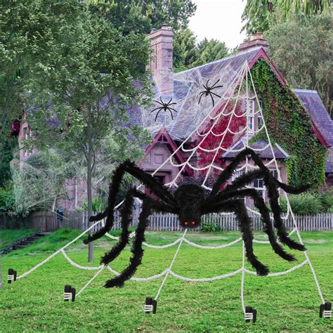 Buy Halloween Decorations Outdoor, Spider Web Halloween Large Halloween ...