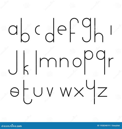 Alphabetic Font and Numbers. Vector Typography Abc Letters Stock Vector - Illustration of ...